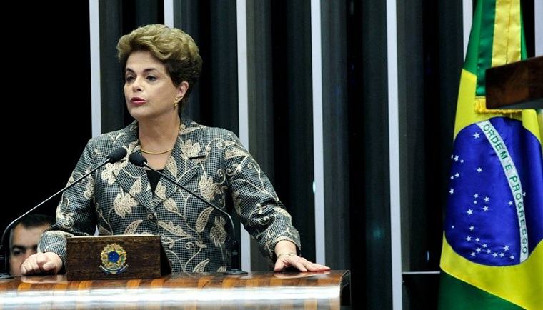 Dilma Rousseff faz a própria defesa no Senado Federal