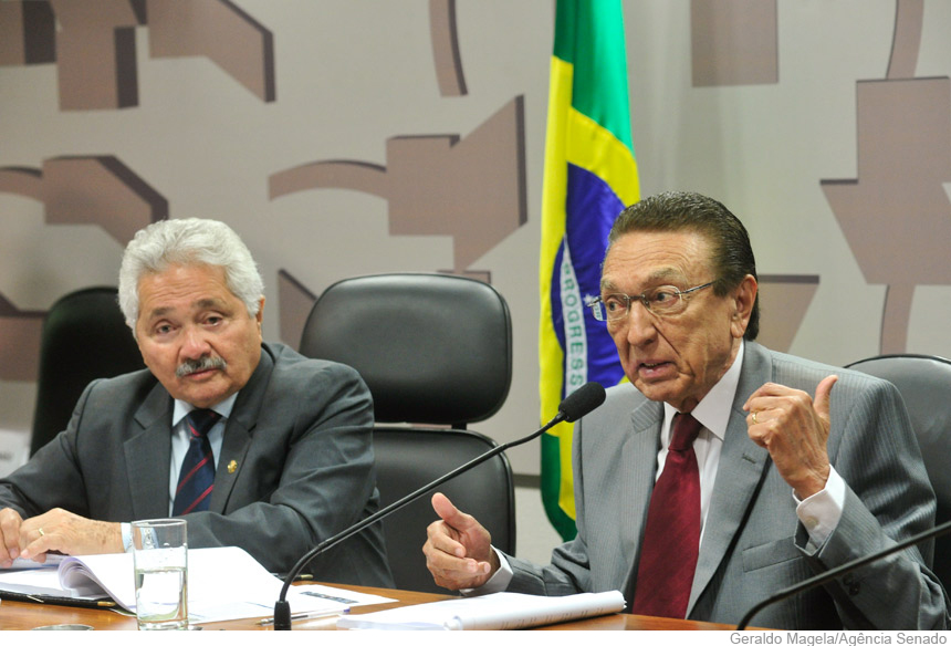 Senadores Elmano Ferrer e Edson Lobão