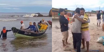 Resgatados 6 pescadores que ficaram 24 horas desaparecidos no mar em Parnaíba
